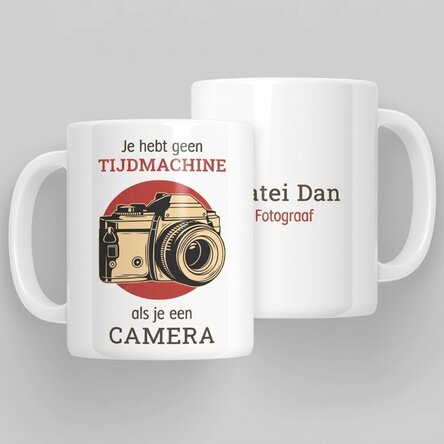 Gepersonaliseerde mok met tekst - Fotograaf