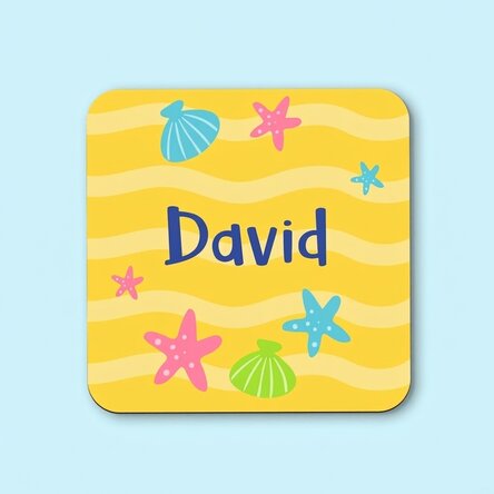 Gepersonaliseerde onderzetter met tekst voor kinderen - Summer