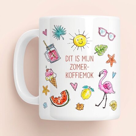 Gepersonaliseerde mok met tekst - Summer mug