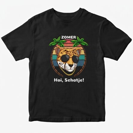 Katoenen T-shirt met gepersonaliseerde tekst - Jaguar-stijl