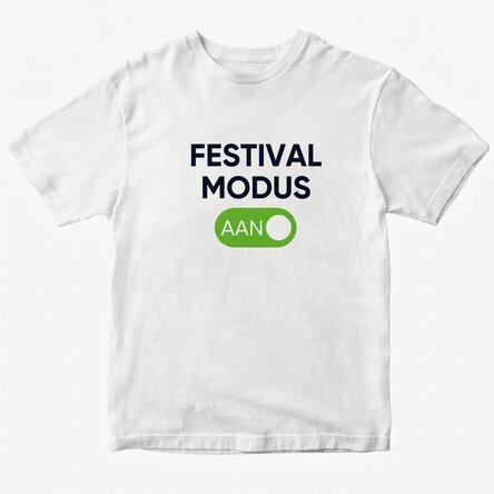 Katoenen T-shirt met gepersonaliseerde tekst - Festival Mode