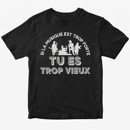 T-shirt en coton personnalisé - Musique