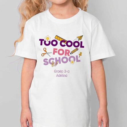 Katoenen T-shirt voor kinderen, gepersonaliseerd met een tekst - Cool
