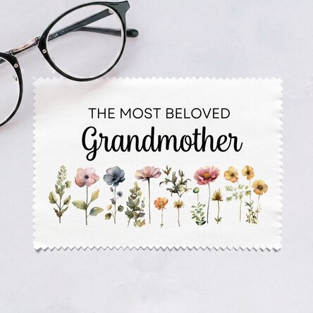 Gepersonaliseerd poetsdoekje voor het schoonmaken van schermen/brillen - Floral