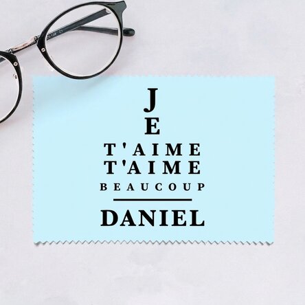 Chiffon personnalisé pour nettoyer les écrans et les lunettes - Vision test