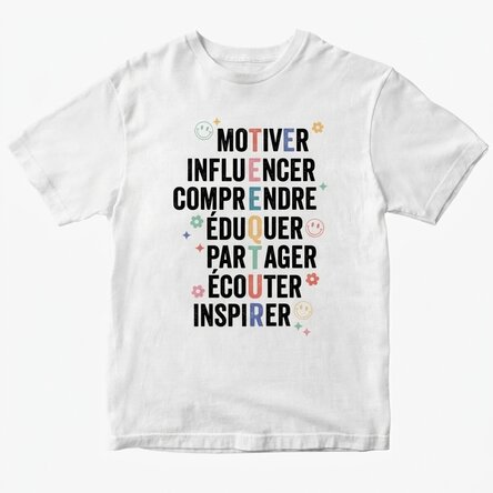 T-shirt en coton personnalisé - Teacher