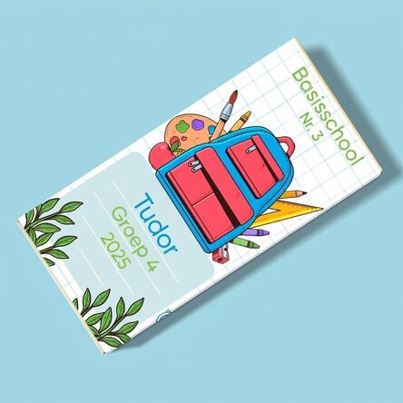 Chocolade met een persoonlijke boodschap - Eerste schooldag