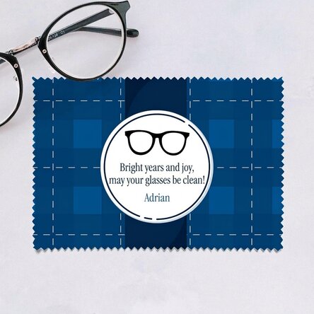 Gepersonaliseerd doekje voor het schoonmaken van schermen/brillen - Gepensioneerd