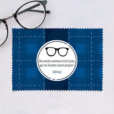 Chiffon personnalisé pour nettoyer les écrans et les lunettes - Retraité