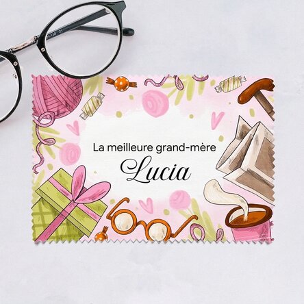 Chiffon personnalisé pour nettoyer les écrans et les lunettes - La meilleure grand-mère