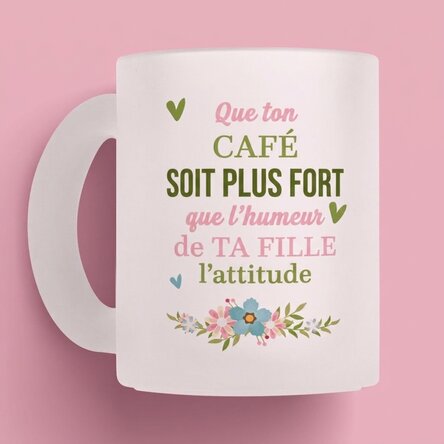 Tasse personnalisée avec message - Café