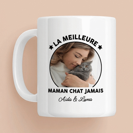 Tasse personnalisée avec photo et message - Best