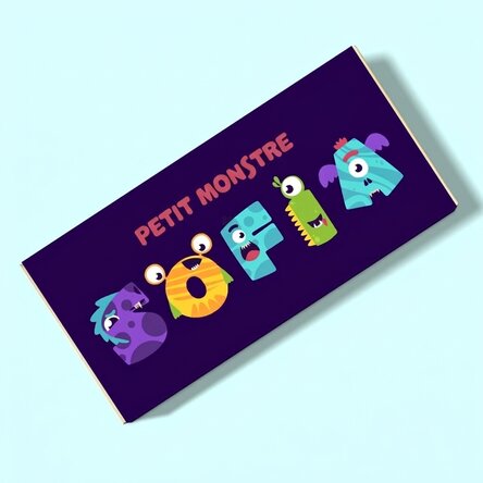Chocolat personnalisé avec un message - Monstrulet
