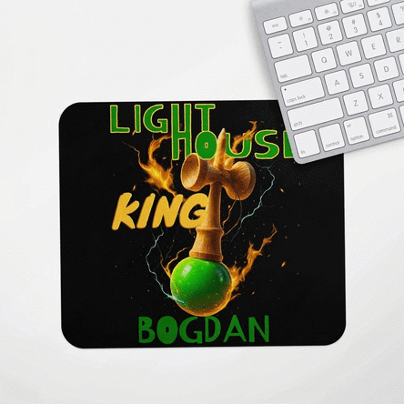 Tapis de souris personnalisé avec texte - Lighthouse King