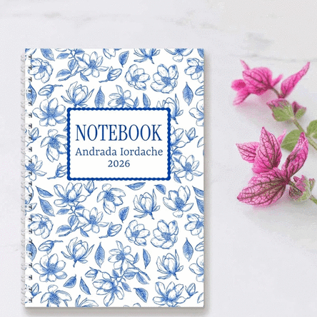 Gepersonaliseerde notitieboekjes met boodschap - Flowers