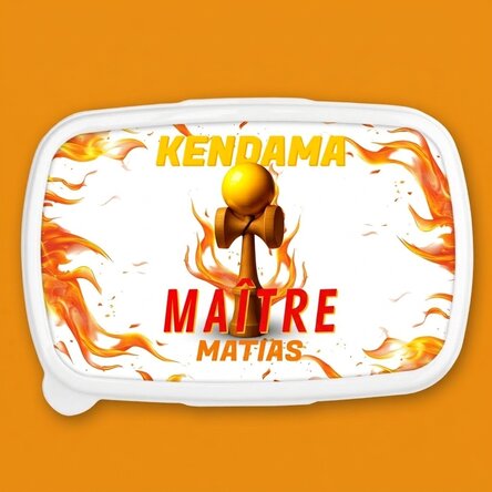 Boîte à repas, casserole personnalisée avec un texte - Kendama Master
