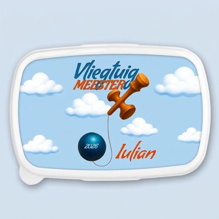 Lunchbox, gepersonaliseerde opbergdoos met tekst - Airplane Master