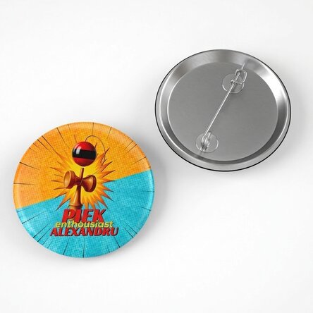 Gepersonaliseerde button met naam - Spike Enthusiast