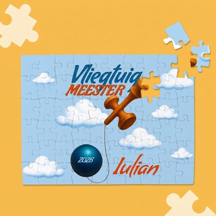 Gepersonaliseerde puzzel voor kinderen - Airplane Master