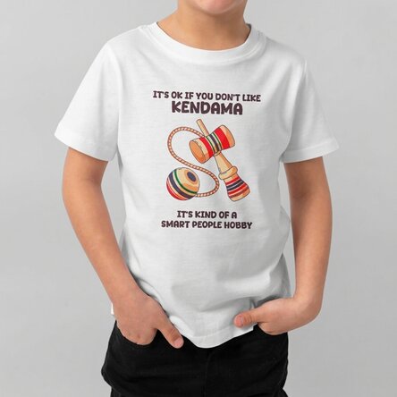 Katoenen T-shirt voor kinderen, gepersonaliseerd met tekst - Smart hobby