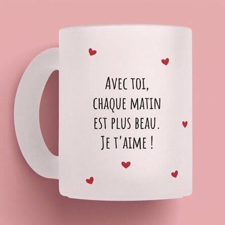 Tasse personnalisée avec message - Love