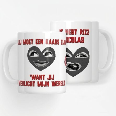 Gepersonaliseerde mok met tekst - Rizzler Boyfriend