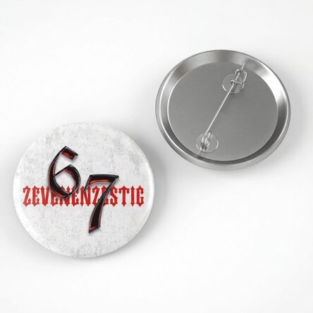 Gepersonaliseerde button met naam - 67 Six Seven Trap