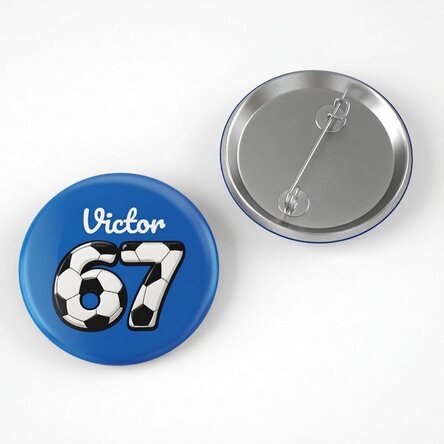 Écusson personnalisé avec nom - 67 Six Seven Football