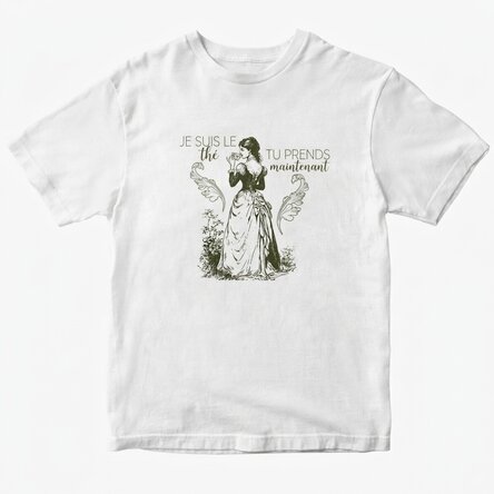 T-shirt en coton personnalisé avec le texte « I'm the tea you are having »