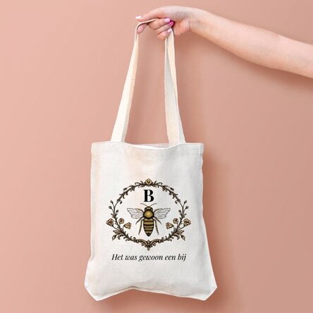 Gepersonaliseerde tas met tekst - Bee