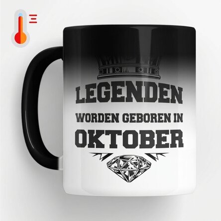 Gepersonaliseerde magische mok met tekst - Legendes ontstaan in...