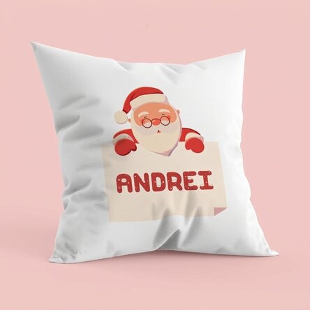 Gepersonaliseerd kussen – Naam voor de Kerstman