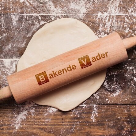 Op maat gemaakte houten deegroller - Baking Person