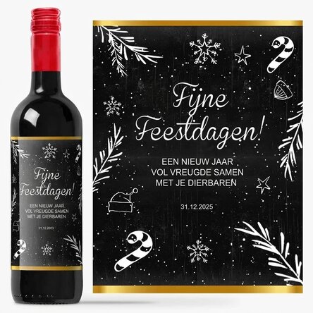 Gepersonaliseerde wijn - Christmas Time