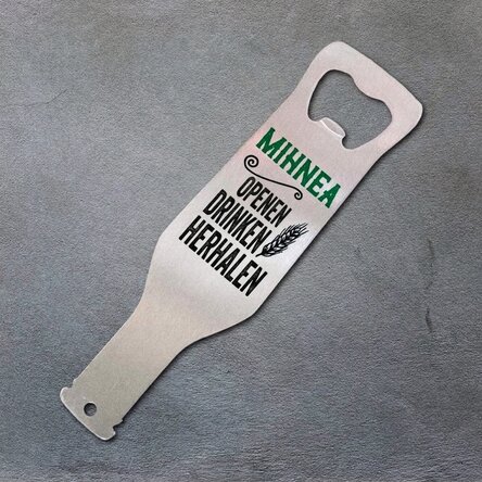 Gepersonaliseerde bieropener - Drink Open Repeat