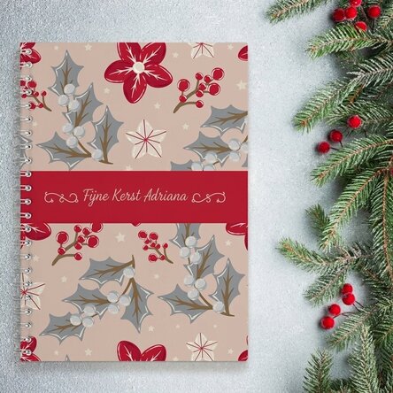 Gepersonaliseerde notitieboekjes met tekst - Kerstmis