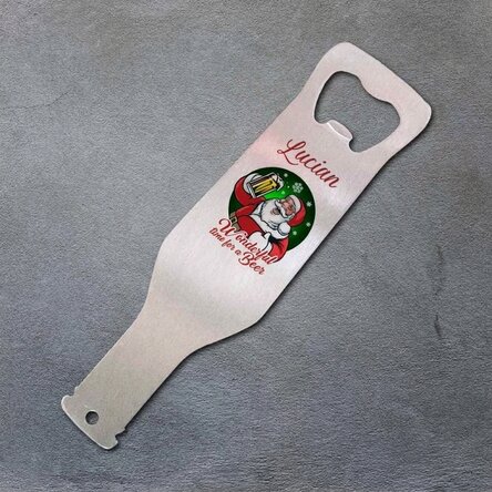 Gepersonaliseerde bieropener - Kerstman