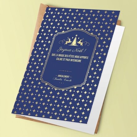 Carte de vœux personnalisée avec texte - Modèle Sparkle