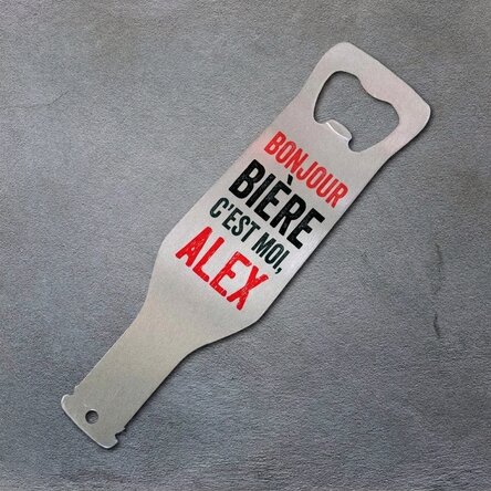 Ouvre-bouteille personnalisé - Hello Beer
