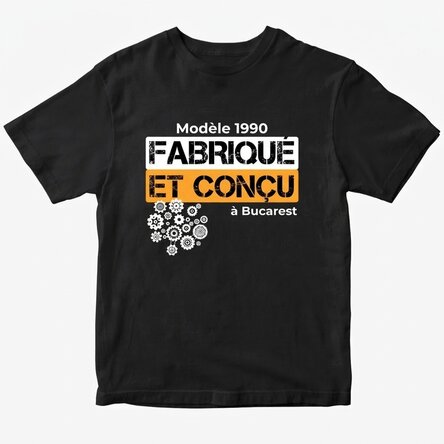 T-shirt personnalisé - modèle « Année de fabrication »