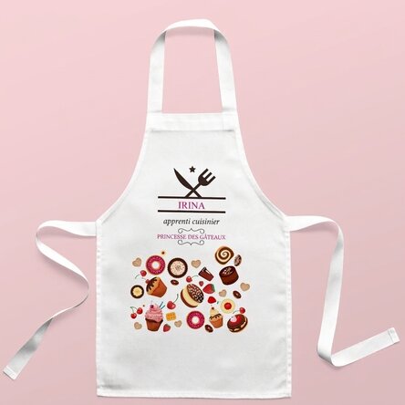 T-shirt personnalisé pour enfants avec inscription - Junior de cuisine