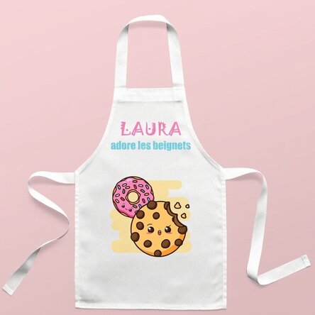 T-shirt personnalisé pour enfants avec inscription - Les amateurs de beignets