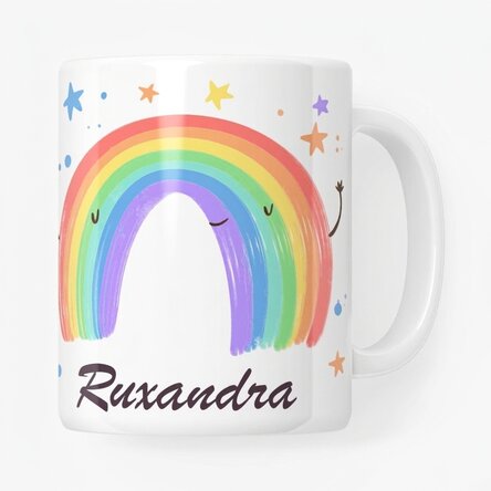 Tasse personnalisée avec texte - Rainbow