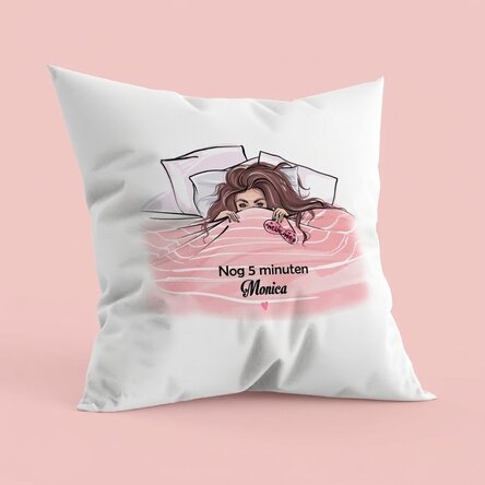 Gepersonaliseerd kussen met tekst - Sleeping Beauty