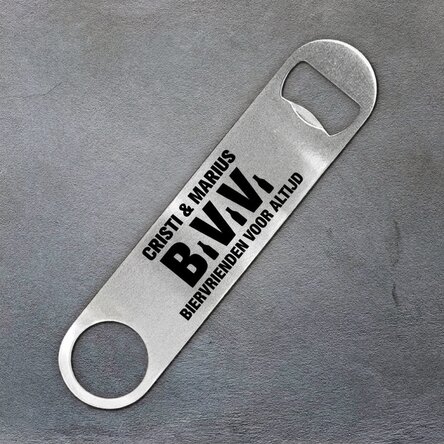 Gepersonaliseerde bieropener met tekst - BFF