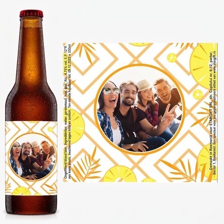 Bier met eigen foto - Geniet van de zomer