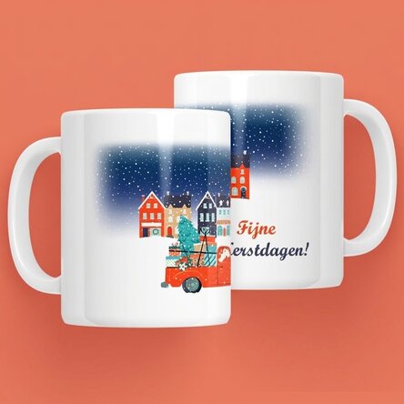 Gepersonaliseerde mok met tekst - Christmas Night