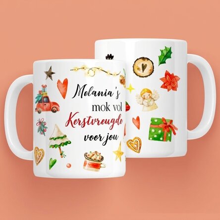 Een gepersonaliseerde mok met jouw naam - Christmas Cheer