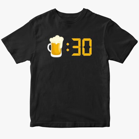 Gepersonaliseerd katoenen T-shirt - Beer o'clock