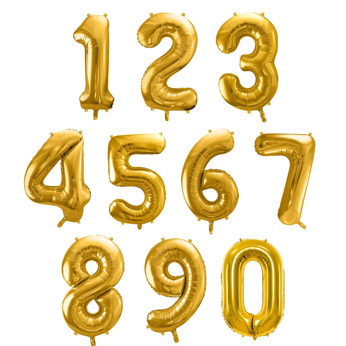 Ballons - Chiffres dorés 86 cm